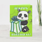 Panda Birthday Card Karte (Vorderseite)