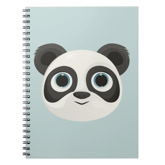 Panda Birthday Kids Art Notizblock (Vorderseite)
