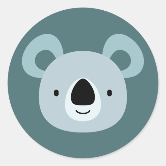 Panda Birthday Kids Art Runder Aufkleber (Vorderseite)