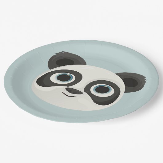 Panda Birthday Kids Room Wall Art Paper Teller (Schrägansicht)