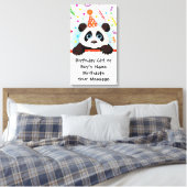 Panda Birthday Memento Leinwanddruck (Insitu (Schlafzimmer))