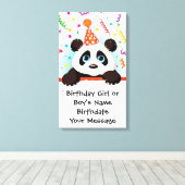 Panda Birthday Memento Leinwanddruck (Insitu (Holzboden))