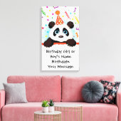Panda Birthday Memento Leinwanddruck (Insitu (Wohnzimmer))