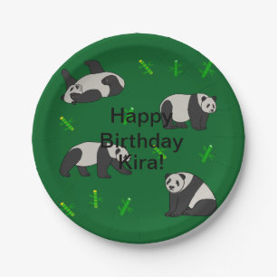 Panda Birthday Pappteller
