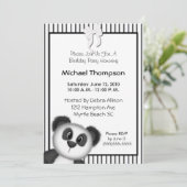 Panda Birthday Party Einladungen (Stehend Vorderseite)