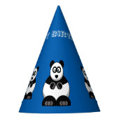 Panda Birthday Party Hat Partyhütchen (Vorderseite)