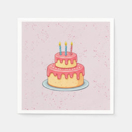 Panda Birthday Serviette