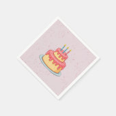 Panda Birthday Serviette (Ecke)