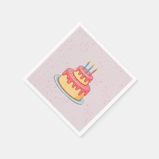 Panda Birthday Serviette (Ecke)