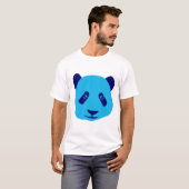 Panda Blau T-Shirt (Vorne ganz)