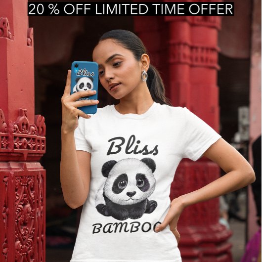 Panda Bliss Shirt - Adorable Bamboo Design