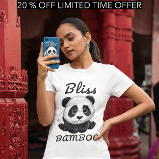 Panda Bliss-Shirt - Ansprechendes Bambus-Design T-Shirt