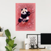 Panda Blossom Poster (Heimbüro)