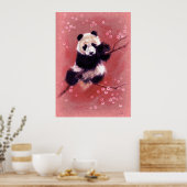 Panda Blossom Poster (Küche)