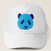 Panda Blue Truckerkappe (Vorderseite)
