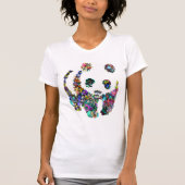 Panda-Blume-Hemd T-Shirt (Vorderseite)