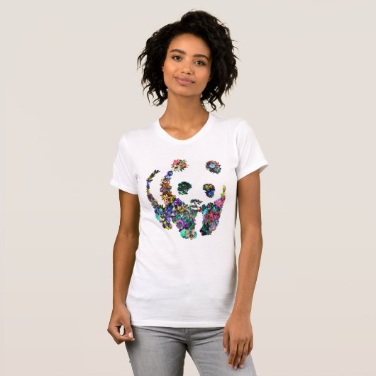 Panda-Blume-Hemd T-Shirt (Vorne ganz)