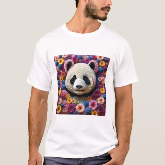 Panda-Blume T-Shirt (Vorderseite)