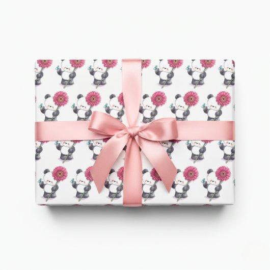 Panda & Blume Wrapping Paper Geschenkpapier Set
