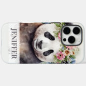 Panda Blumen Aquarell                           Case-Mate iPhone Hülle (Rückseite (Horizontal))
