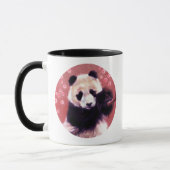 Panda-Blüte (Kreis) Tasse (Links)