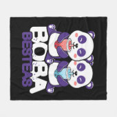 Panda Boba Bubble Tee Anime Kawaii Neko Girls Fleecedecke (Vorderseite (Horizontal))