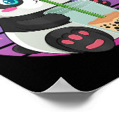 Panda Boba Tea Bubble Tea Anime Kawaii Neko Poster (Ecke)
