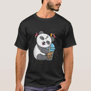 Panda Boba Tea Bubble Tea Kawaii Anime Japanisch T-Shirt