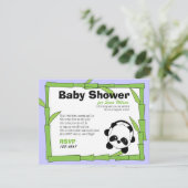 Panda-Boo Einladung (Stehend Vorderseite)