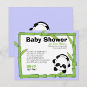 Panda-Boo Einladung (Vorne/Hinten)