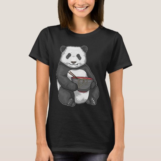 Panda Bowl Ramen T-Shirt (Vorderseite)