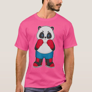 Panda Boxer Boxhandschuhe Sport T-Shirt