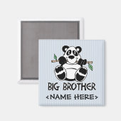 Panda Boy Big Brother Magnet (Vorderseite/Rückseite)