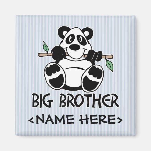 Panda Boy Big Brother Magnet (Vorne)