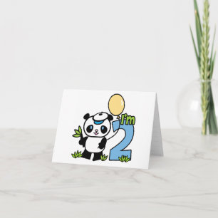 Panda Boy Erstgeburt Einladungen