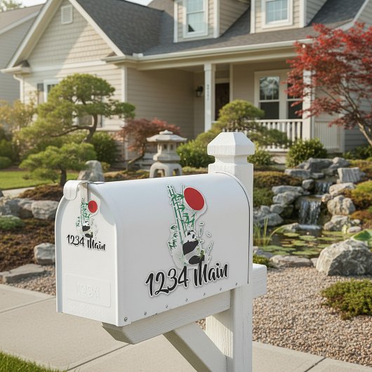 Panda-Briefmarke Aufkleber