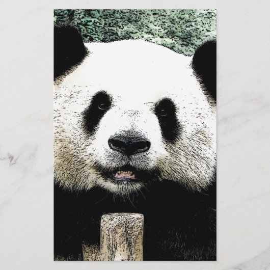 Panda Briefpapier (Vorderseite)