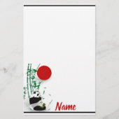 Panda Briefpapier (Vorderseite)