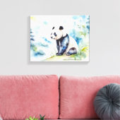 Panda bringt Glück Leinwanddruck (Insitu (Wohnzimmer))
