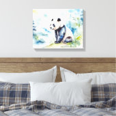 Panda bringt Glück Leinwanddruck (Insitu (Schlafzimmer))