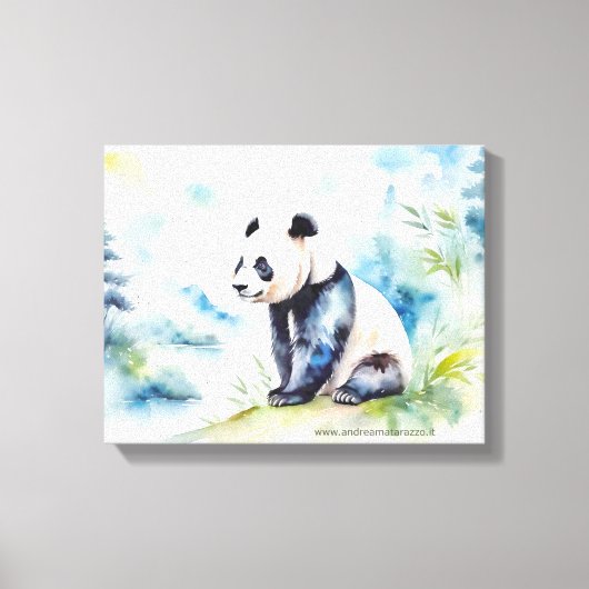 Panda bringt Glück Leinwanddruck (Vorderseite)
