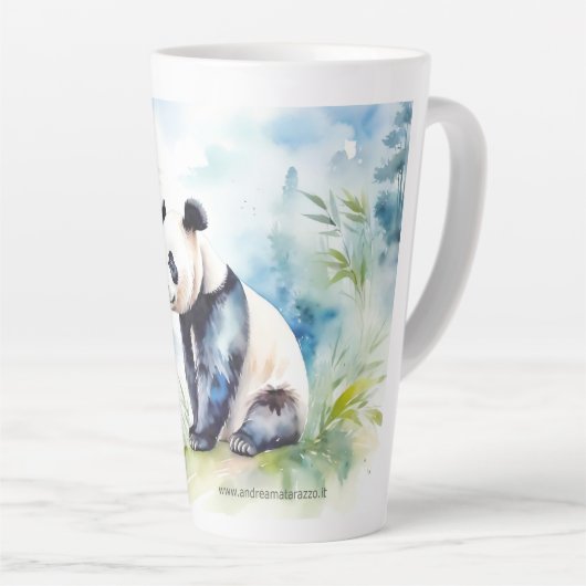 Panda bringt viel Glück Milchtasse (Rechte Ecke)