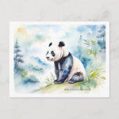 Panda bringt viel Glück Postkarte (Vorderseite)