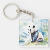 Panda bringt viel Glück Schlüsselanhänger (Vorderseite)