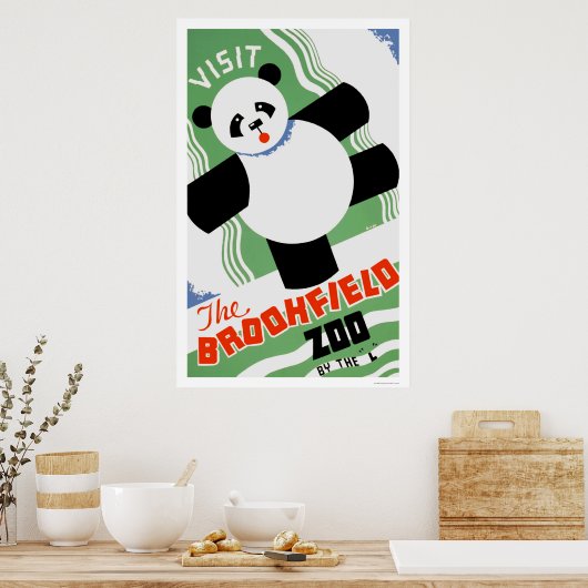 Panda Brookfield Zoo 1938 WPA Poster (Küche)