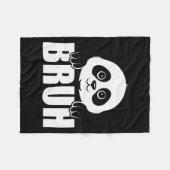Panda Bruh Funny Zoo Animal Lover For Men Women Ki Fleecedecke (Vorderseite (Horizontal))