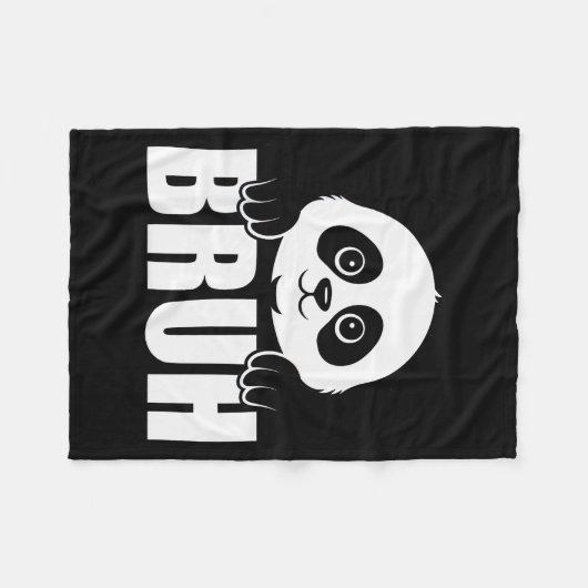 Panda Bruh Funny Zoo Animal Lover For Men Women Ki Fleecedecke (Vorderseite (Horizontal))