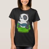 Panda Buch T-Shirt (Vorderseite)