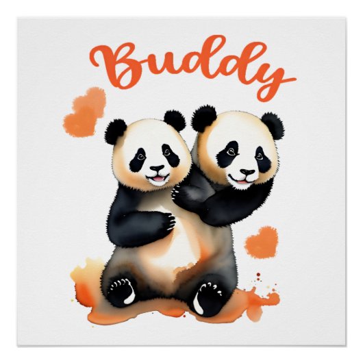 Panda Buddy Poster (Vorderseite)
