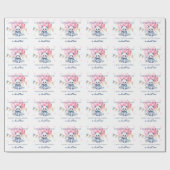 Panda bunting and balloons Baby Shower Geschenkpapier (Flach)